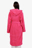 Balenciaga Pink Cotton Logo Limited Edition Robe Size M