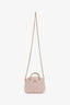 Pre-loved Chanel™ 2024 Pink Tweed Sequin Quilted Shiny Coco Clutch with Chain