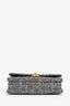 Pre-loved Chanel™ Grey/Black Tweed 19 Wallet On Chain