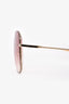 Chloe Pink/Gold 140S Aviator Sunglasses