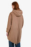 Max Mara Camel Camel Wool Hooded Midi Coat Size 2 US