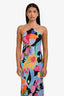 RIXO Multicolour Polka Dots Floral 'Hayley' Halter Dress Size XXS