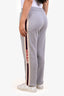 Gucci Grey Logo Stripe Sequined Cat Joggers Size L