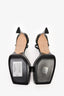 Victoria Beckham Black Patent Leather Platform Heeled Sandals Size 38.5