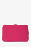 Prada Pink Canvas Printed Logo Tote Bag