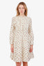 Sea New York Cream Floral Print Cotton Babydoll Dress Size M