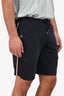 Moncler Navy Blue Cotton Jogger Shorts Size S Men's