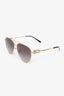 Tiffany & Co. Gold Tone Aviator Sunglasses
