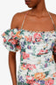 Zimmermann White/Floral Linen Allia Mini Dress Size 1