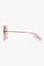 Chloe Hot Pink/Gold '41S' Aviator Sunglasses