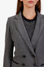 Isabel Marant Etoile Grey Wool Single Breasted Blazer Size 38