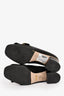 Gucci Black Leather GG Block Heels Size 38.5