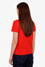 Hermès Red Cotton Della Cavalleria Print T-Shirt Size 36