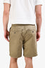 Ami Paris Khaki Cotton Elastic Waistband Ami De Couer Shorts Size Large Mens