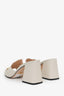 Gucci Cream Leather Horsebit Mules Size 37.5