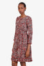 Pre-loved Chanel™ 2010 Red/Multicolour Wool Tweed Faux-jacket Dress Size 36