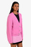 Ganni Wool Blend Crystal Embellished Button Cardigan Size M