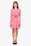 Moschino Pink Inflatable Heart Jersey T-shirt Dress Size 6