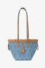 Fendi Blue/Tan FF Denim Leather Origami Mini Tote