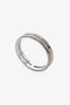 Hermès 18K White Gold 'Ariane' Band Ring Size 53