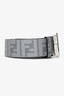 Fendi Grey/Black Reversible FF Zucca Print and FF Buckle College Belt Mens