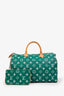 Louis Vuitton 2024 Green Monogram Leather Speedy P9 Bandoulière 50 with Pouch