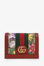 Gucci Red Flora Web Ophidia Card Case