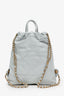 Pre-loved Chanel™ 2023 Blue Calfskin 'Chanel™ 22' Backpack