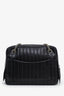 Pre-loved Chanel™ 2005-06 Black Leather Vertical Quilt Mademoiselle Ligne Bowling Bag