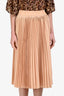Derek Lam Pink Pleated Midi Skirt Size 4