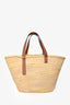 Loewe Leather Trimmed Large Basket Tote