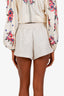 Reformation Beige Linen Shorts Size S