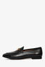 Gucci Black Leather Horsebit Loafers Size 37.5