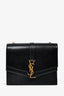 Saint Laurent Black Leather Medium Sulpice Crossbody Bag