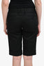 Dolce & Gabbana Black Cotton Silk Blend Capri Pants Size 40