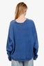 Cherry Los Angeles Blue Cotton Logo Sweater Size M