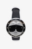 Fendi Stainless Steel "My Way Karlito" Collection Black Leather Watch