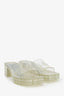 Gucci Clear Transparent PVC Slide Sandals Size 39