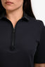 Akris Punto Navy Embellished Collared T-Shirt Size 12