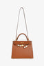 Hermès 2019 Gold Epsom Leather Kelly 28 with Strap