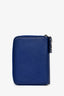 Saint Laurent Blue Leather Rive Gauche Zip Wallet
