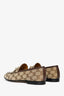 Gucci Beige Canvas GG Jordaan Loafers Size 38