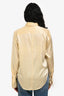 Frame Yellow Silk Long Sleeve Button Down Shirt Size XS
