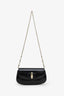 Gucci Black Glossy Leather Bamboo Night Small Shoulder Bag