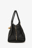 Alexander McQueen Black Leather Padlock Zip Tote Bag