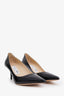 Jimmy Choo Black Patent Leather Pointed Toe Heel 36