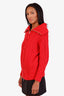 Self-Portrait Red Cable Knit Cardigan Size M
