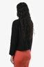 IRO Black Tweed Open Jacket Size 36
