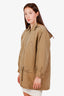 Pre-loved Chanel™ Vintage Brown Nylon CC Zip-up Jacket Size L