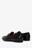 Gucci Black Leather Horsebit Loafers Size 37.5